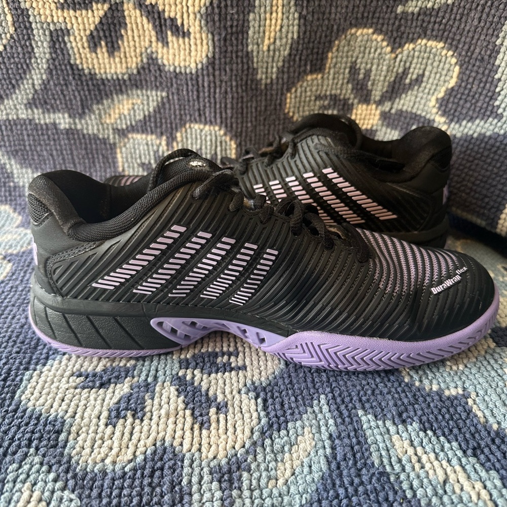 🎾 K-Swiss Women’s Hypercourt Express Tennis Shoes Black Purple Size 9.5
